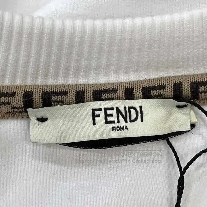 Fendi Fendi Spring Autumn White Cotton Sweatshirt . Size M / US 6-8 / IT 42-44 - 3 Thumbnail