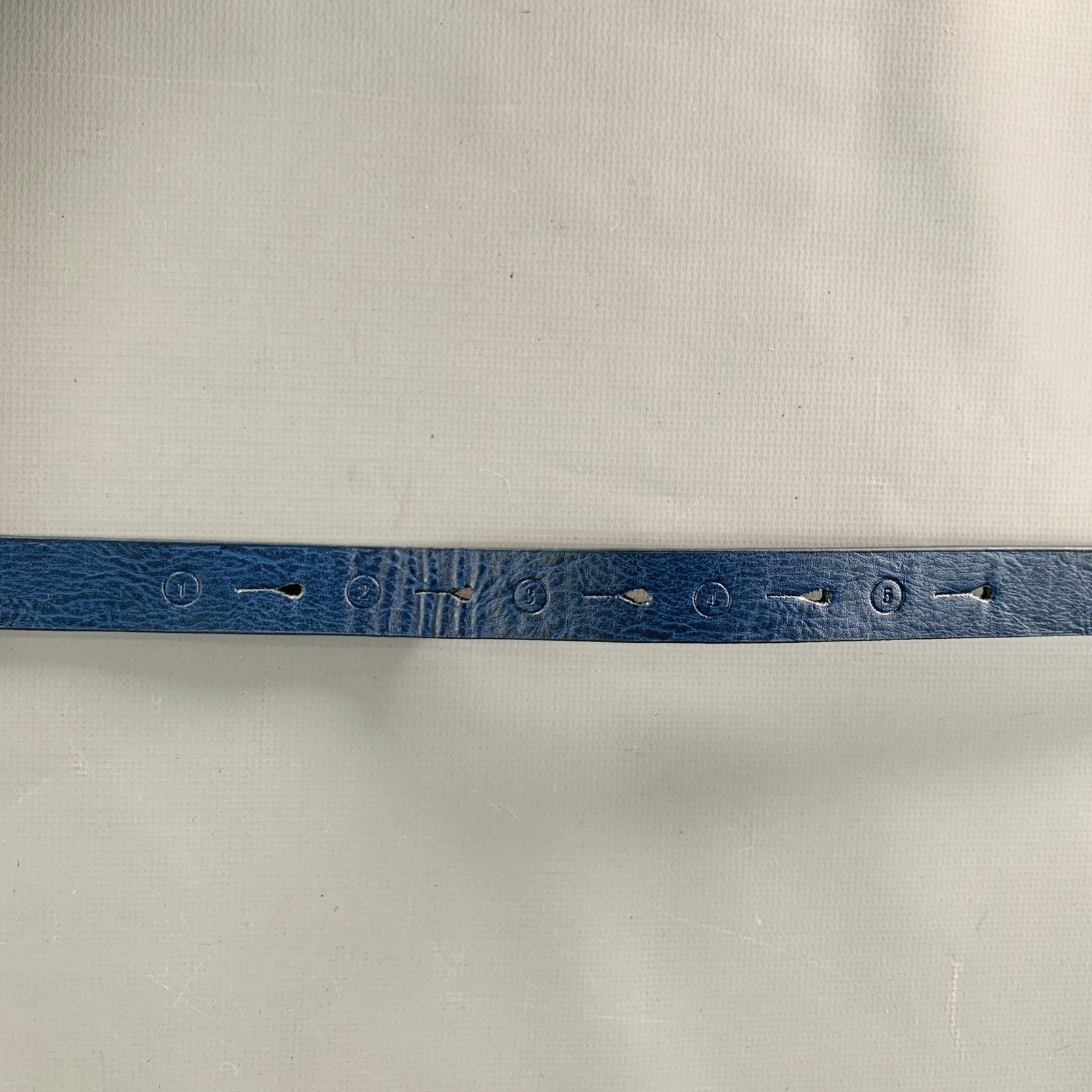 Scotch & Soda SCOTCH AND SODA Size 38 Blue Leather Belt Size 38 - 6 Thumbnail