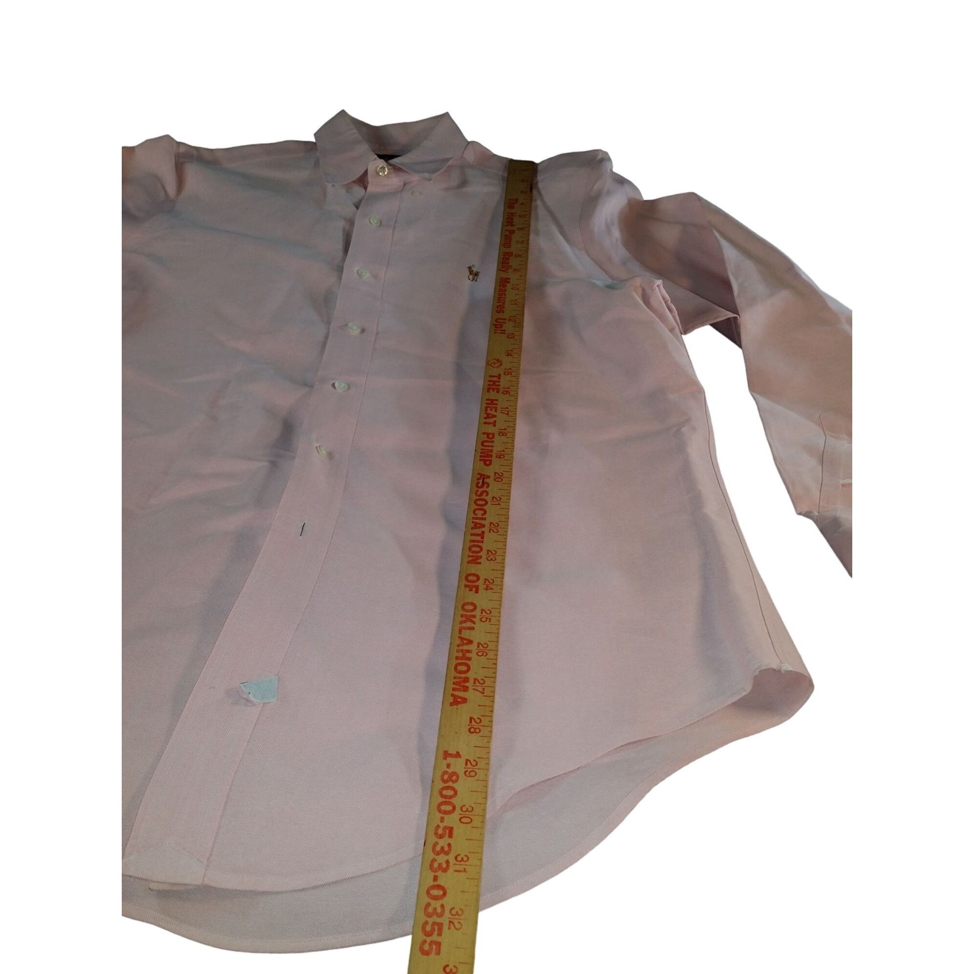 Ralph Lauren Ralph Lauren Button Up Shirt Men Sz L Pink Cotton Long Sleev Size US L / EU 52-54 / 3 - 3 Thumbnail