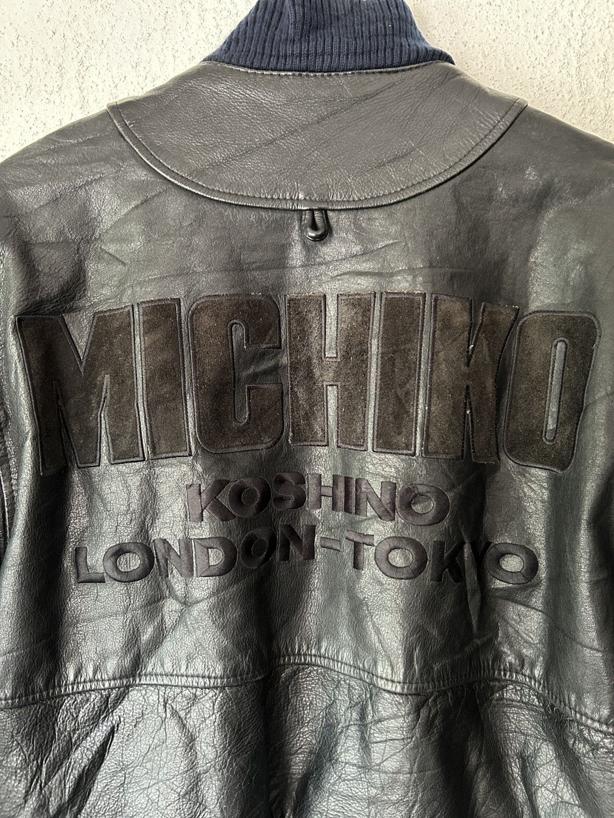 Leather × Michiko Koshino London Vintage Michiko Koshino Leather Jacket Size US S / EU 44-46 / 1 - 5 Thumbnail