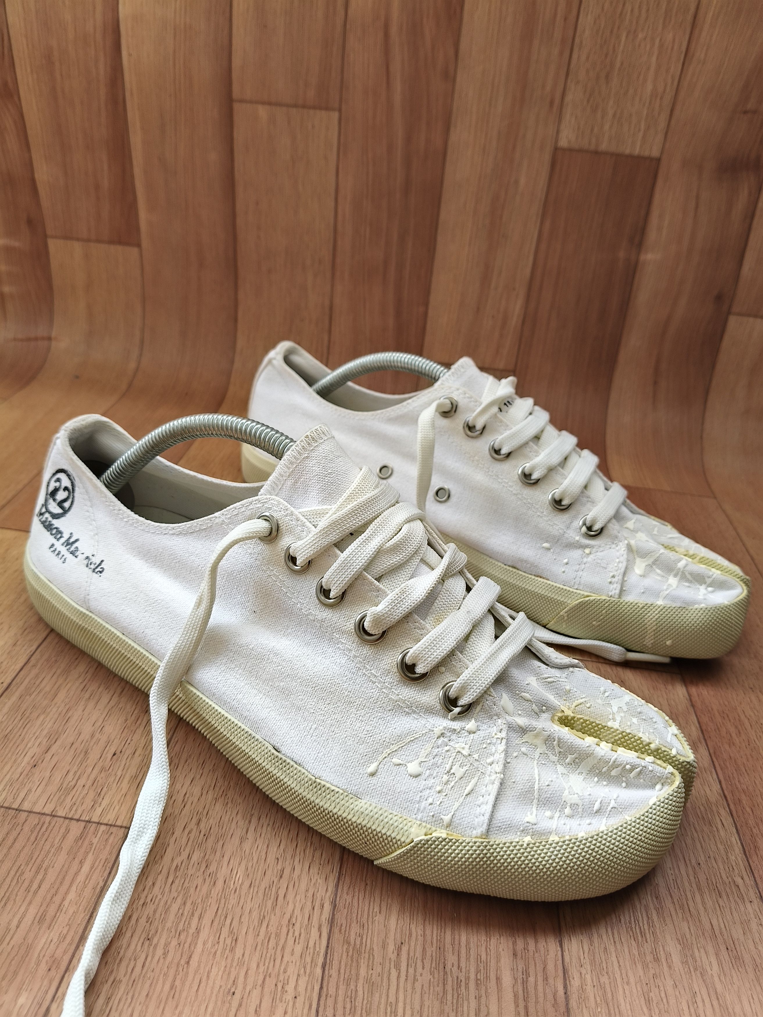 Maison Margiela MAISON MARGIELA TABI CANVAS PAINT SPLATTER