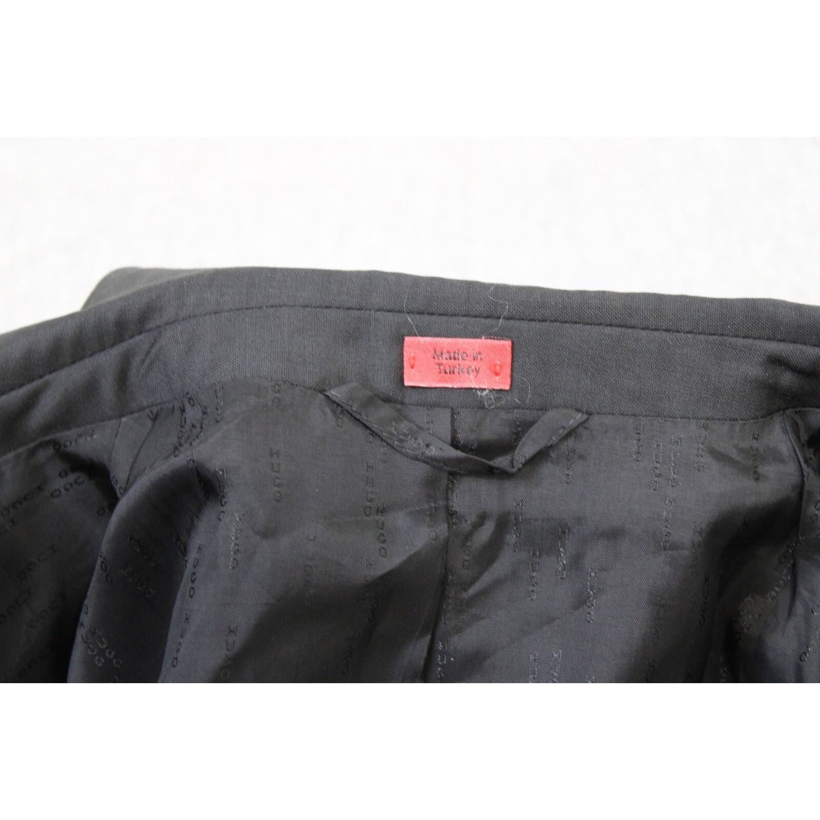 Hugo Boss Hugo Boss Mens Blazer 40S Solid Black 100% Virgin Wool Size 40S - 7 Thumbnail