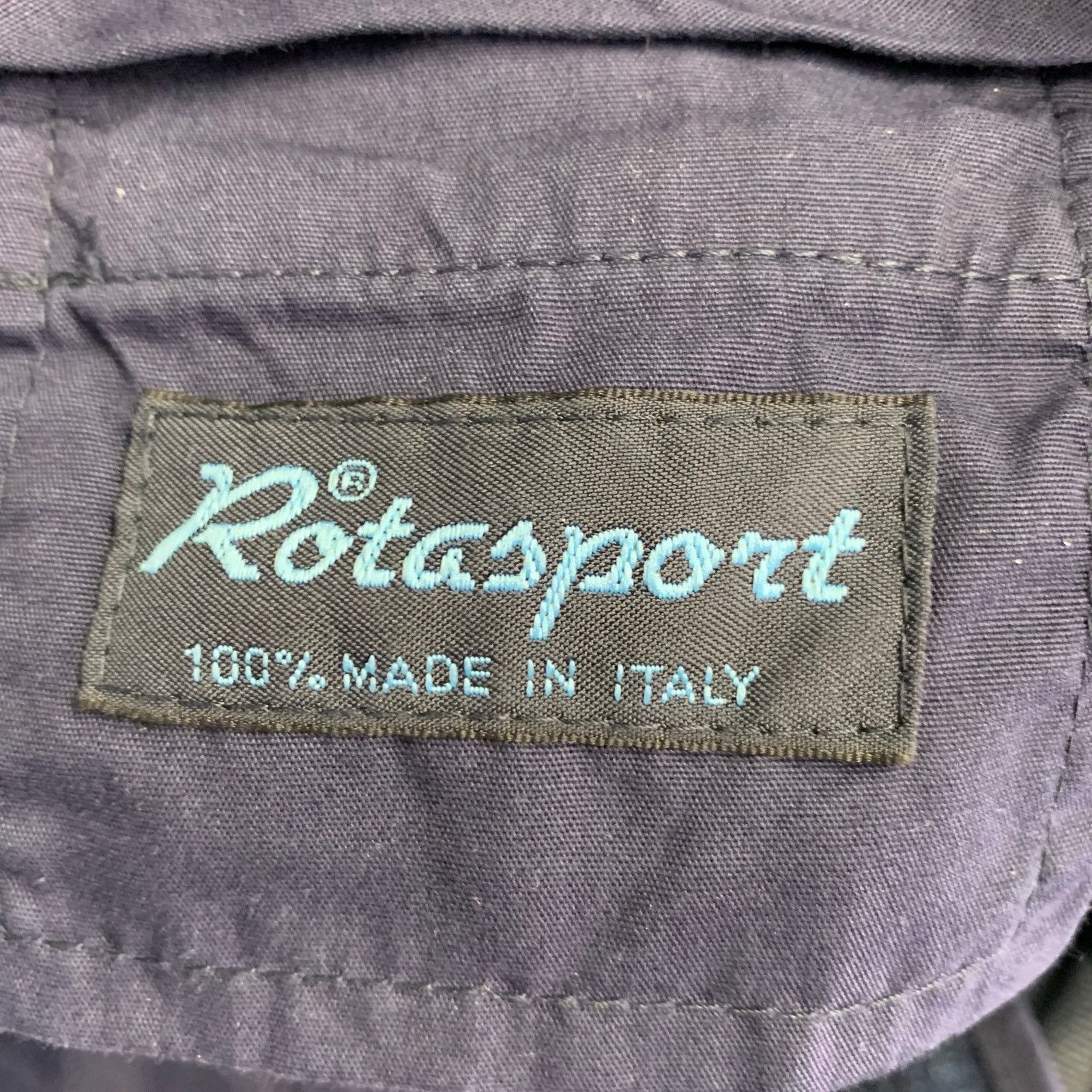 Rota ROTA Size L Blue Cotton Blend Tapered Pleated Jeans Size US 37 - 3 Thumbnail