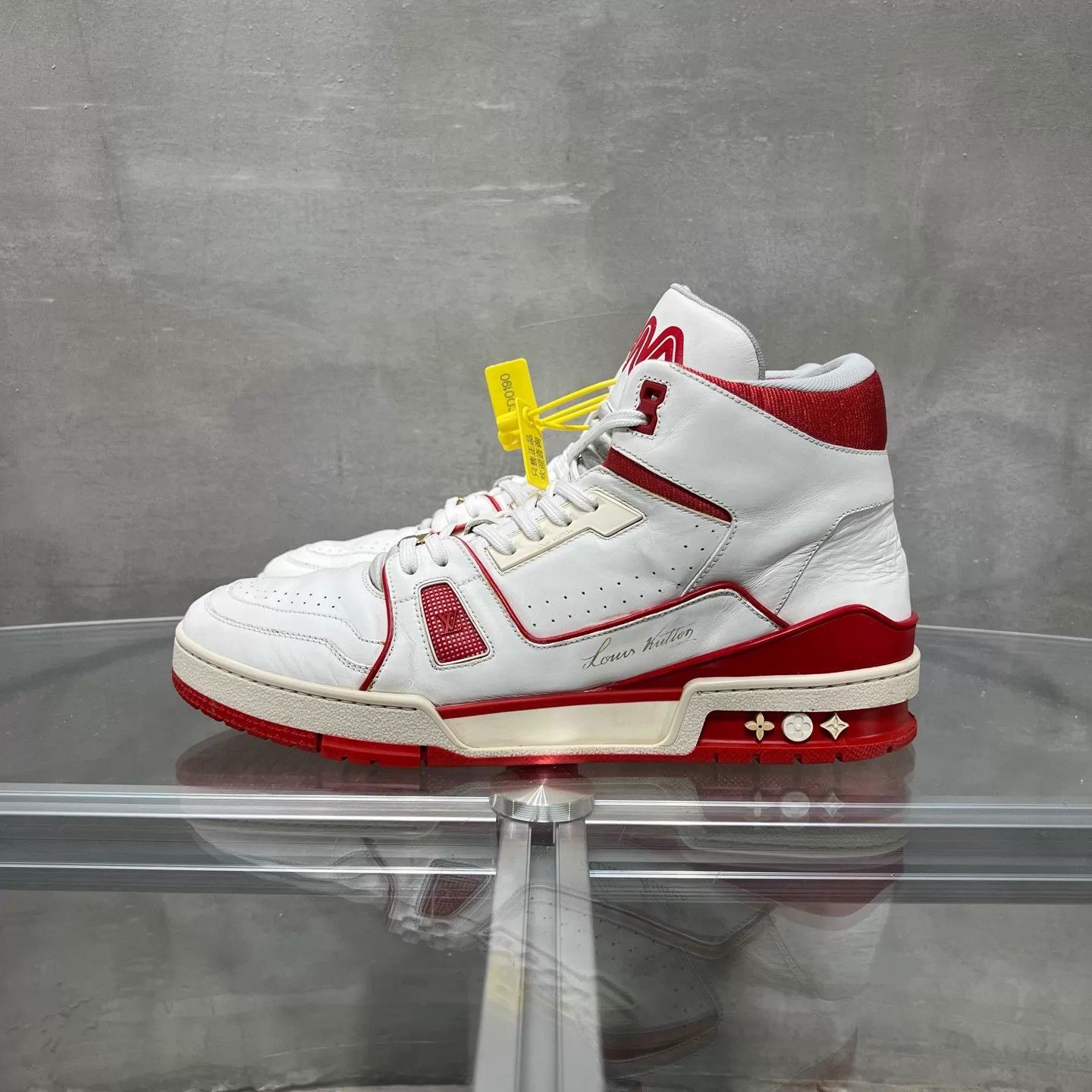 Louis Vuitton LV Trainer City Excl White/Red UK9.5 43.5 Size US 10.5 / EU 43-44 - 3 Thumbnail