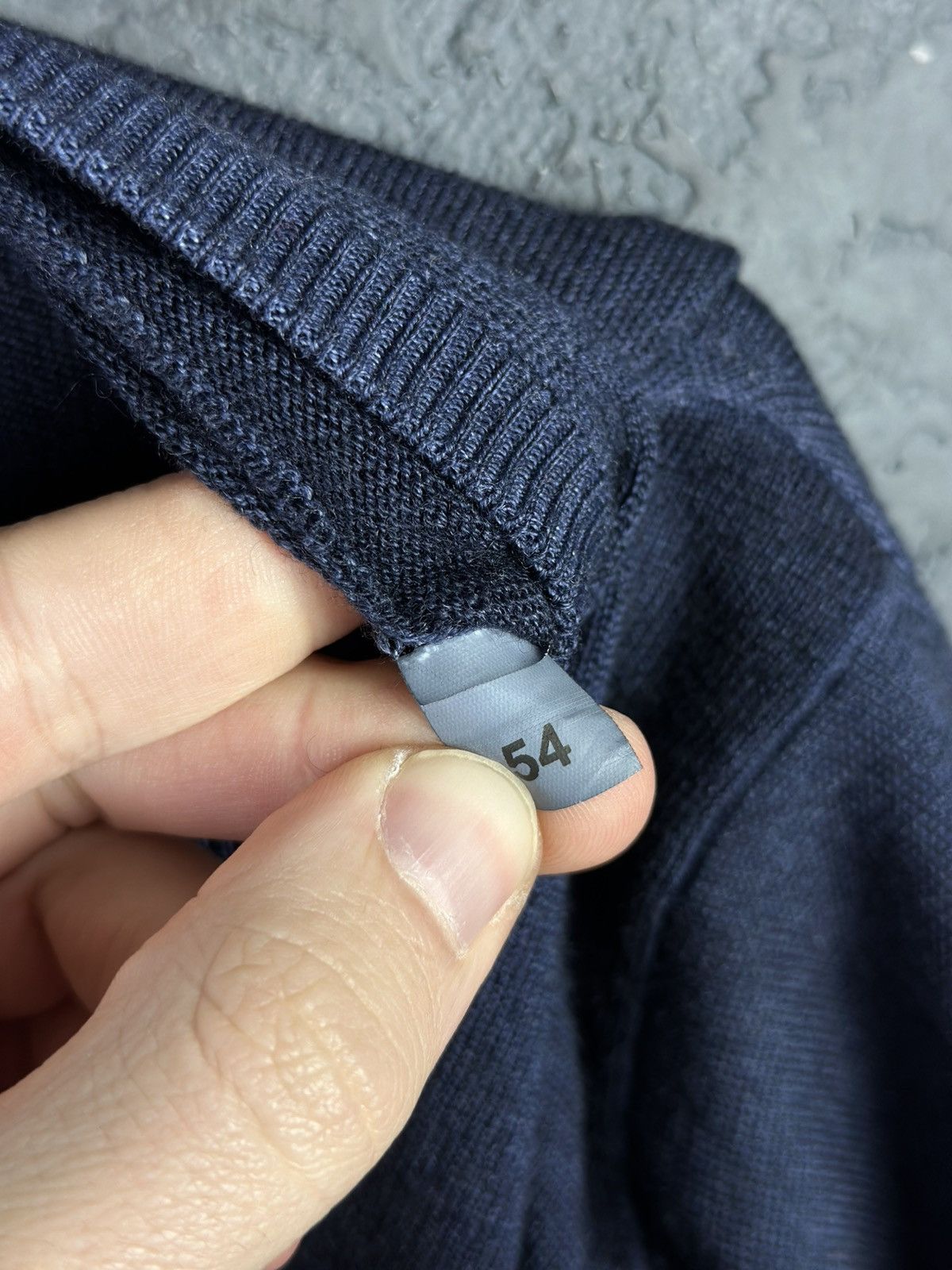 Gran Sasso × Vintage Vintage Gran Sasso Gray Merino Wool V Neck Sweater Men's 54 Size US L / EU 52-54 / 3 - 7 Thumbnail