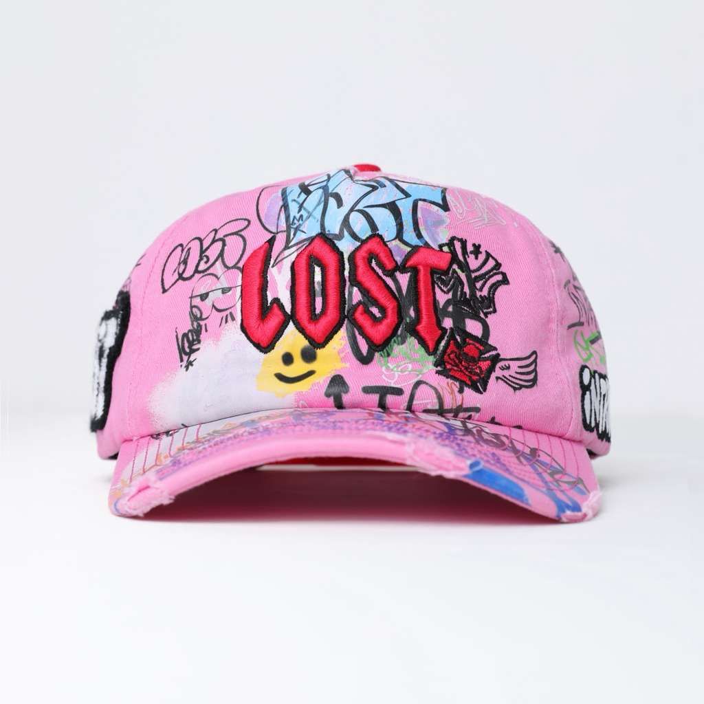 LOST INTRICACY Lost Intricacy 'NY Canvas' Pink Cap Size ONE SIZE - 1 Preview