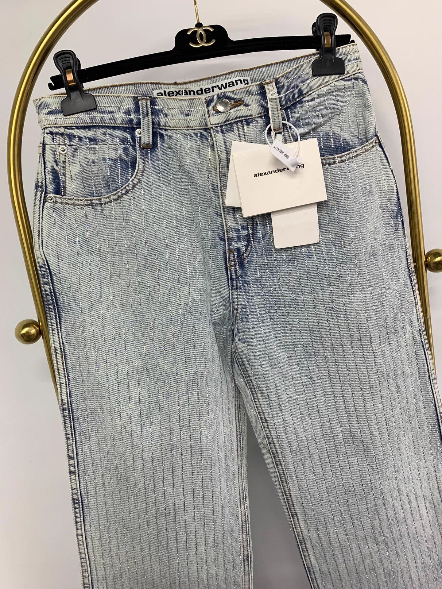 Alexander Wang Alexander Wang light full diamond pants 25 Size 25" / US 0 / IT 36 - 2 Thumbnail