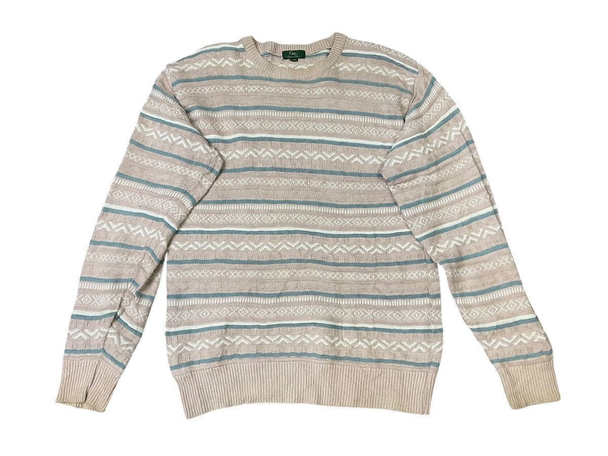 Japanese Brand Vintage Guy Aztec Pattern Sweater Knitwear Size US L / EU 52-54 / 3 - 1 Thumbnail