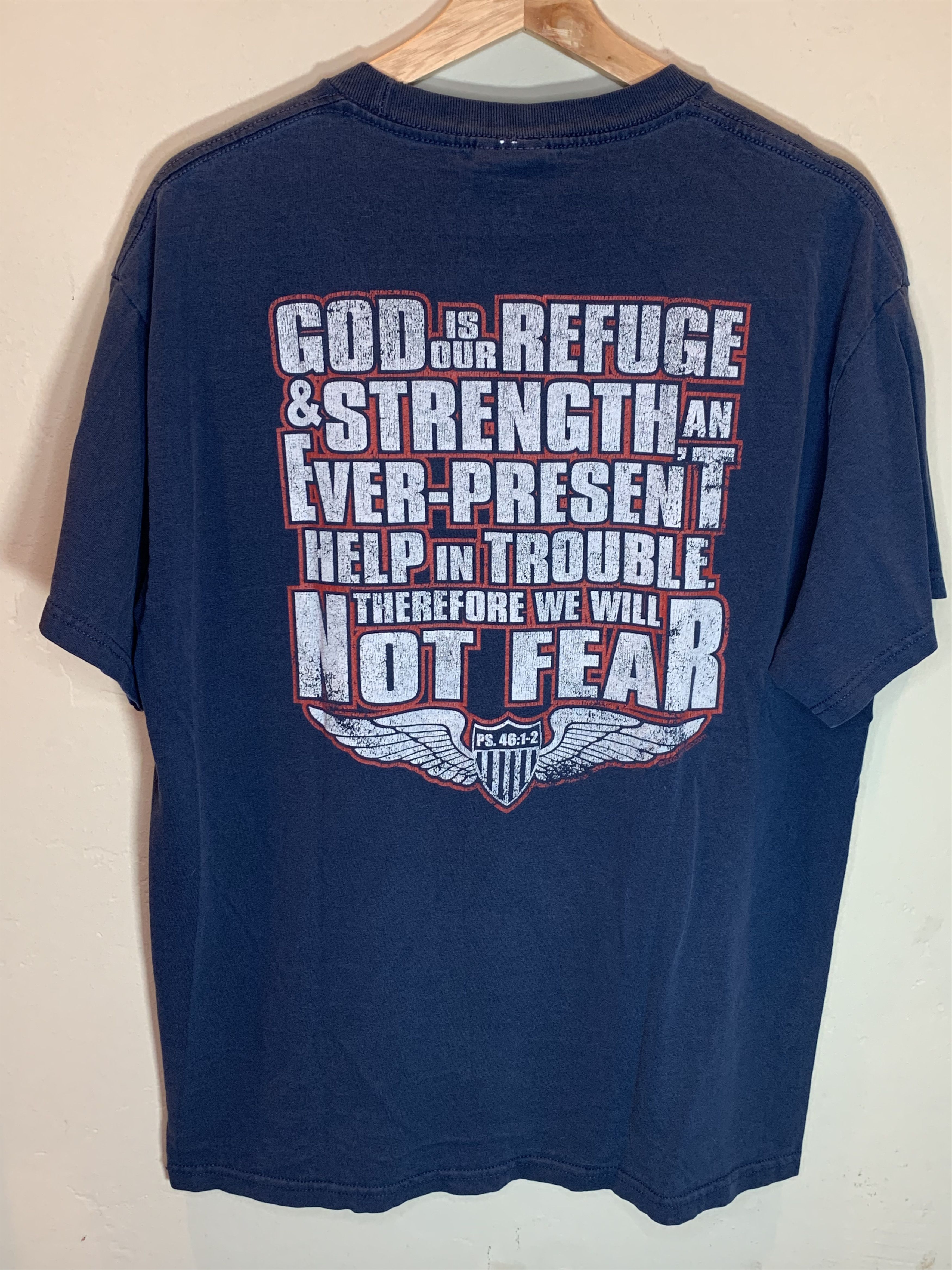 Vintage RARE Vintage Jesus Homeland Security Christian Kerusso Shirt Size US L / EU 52-54 / 3 - 2 Thumbnail