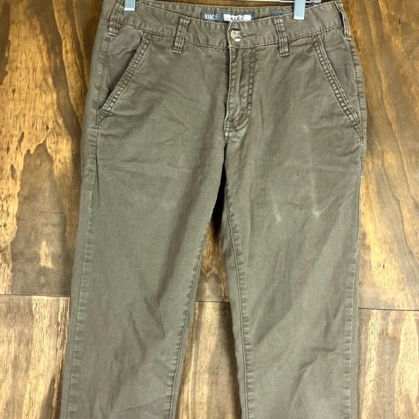 BKE BKE Womens Pants Brown Alec Mid Rise Straight Leg Stretch 27 Regular Chino Casual Size 27" / US 4 / IT 40 - 2 Thumbnail