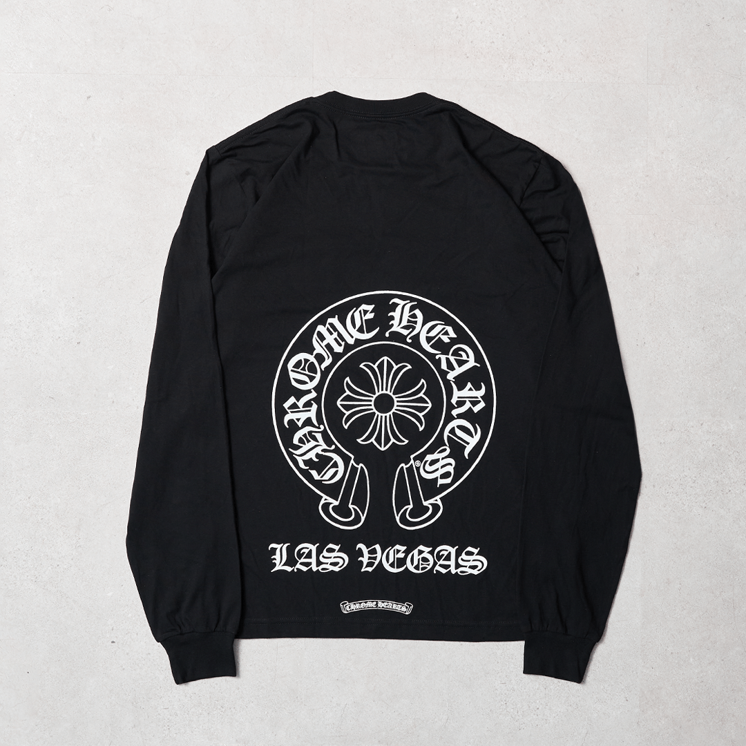 Chrome Hearts CHROME HEARTS LS Las Vegas T Shirt BLACK | Grailed