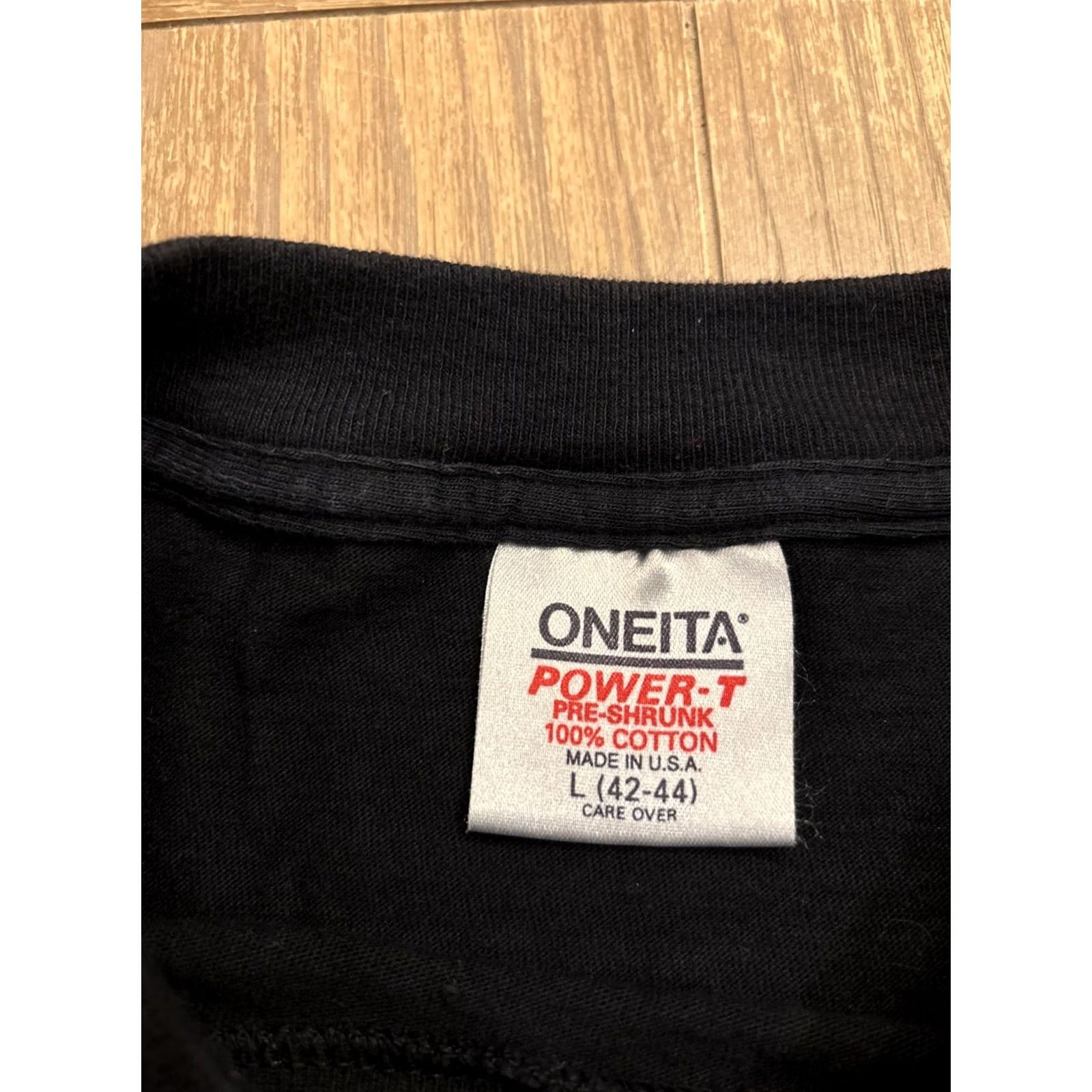 Vintage VINTAGE Beverly Hills 90s Single Stitch T Shirt Black Size L Oneita Men EUC Tags Size US L / EU 52-54 / 3 - 4 Thumbnail