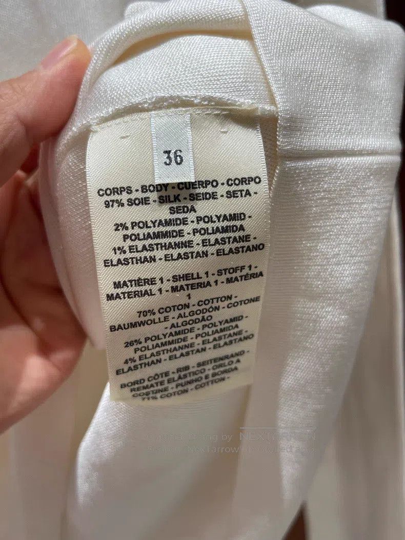 Hermes Hermes Beige Ruffle Knit Top Size XS / US 0-2 / IT 36-38 - 4 Thumbnail
