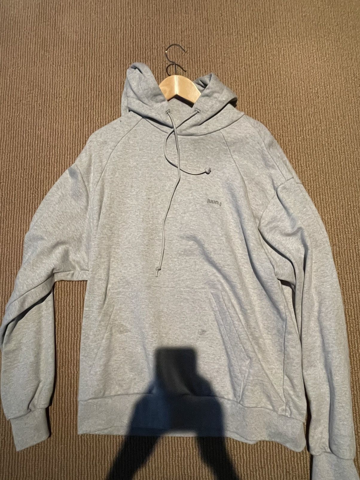 Juun.J Heather Grey Simple Pullover Hoodie Size US M / EU 48-50 / 2 - 1 Thumbnail