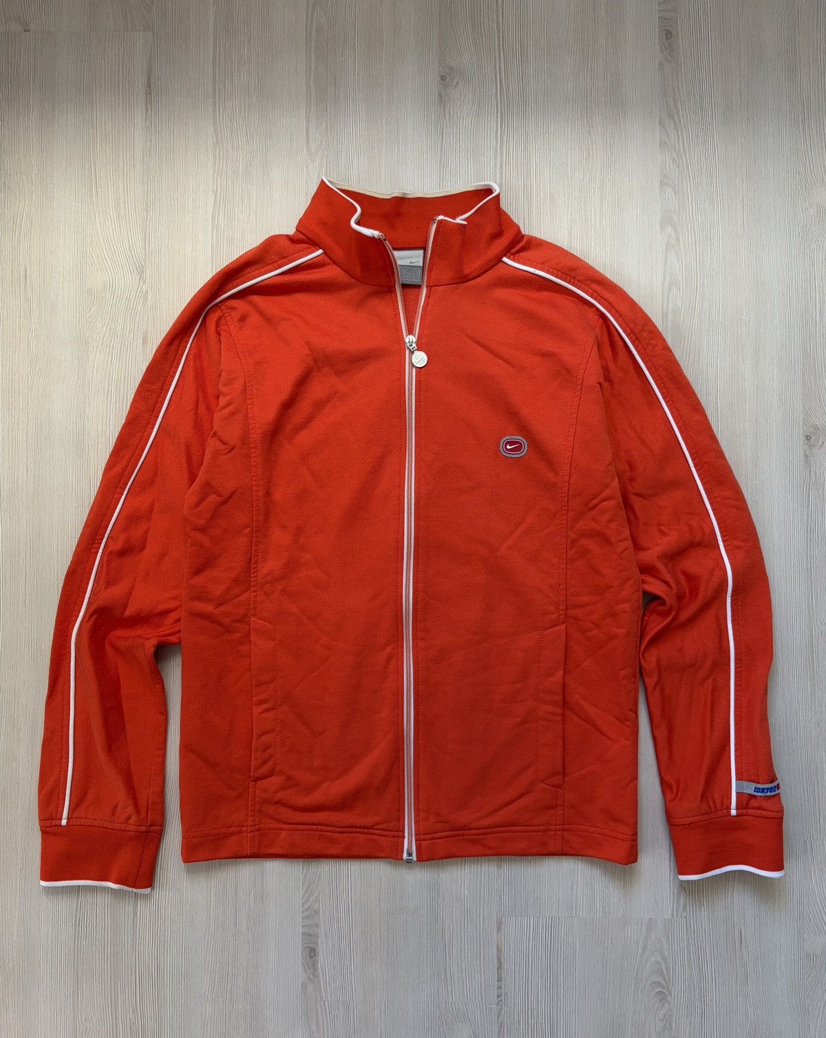 Nike Nike Vintage Cortez 02 Orange Zip Tracking Jacket Size US L / EU 52-54 / 3 - 1 Thumbnail