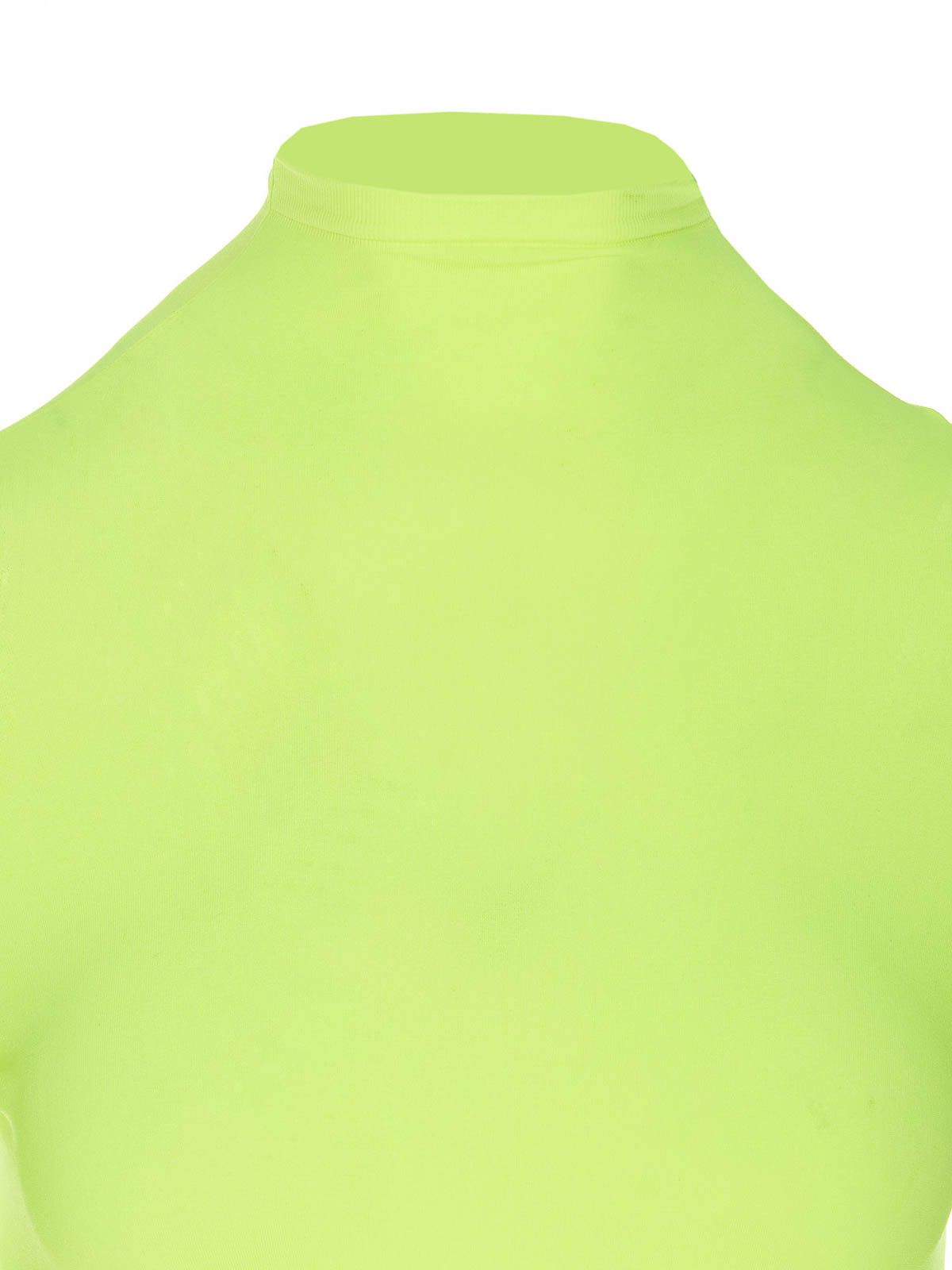 Balenciaga o1s1wg110126 Cropped Turtleneck Sweater in Yellow Size XS / US 0-2 / IT 36-38 - 4 Thumbnail