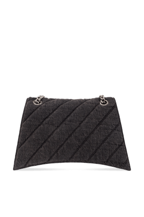 Balenciaga o1mt1gz1224 Size: OS / Crush Medium Chain Bag Quilted Denim Size ONE SIZE - 3 Thumbnail