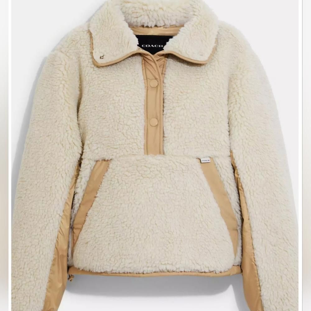 Coach Coach Sherpa Pull Over In Recycled Polyester Authentic Size ONE SIZE - 1 Thumbnail