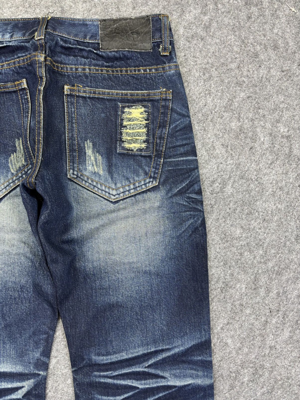 Designer Insane🔥DIVINER Slash Fades Patchwork Distressed Denim F720 Size US 30 / EU 46 - 12 Thumbnail