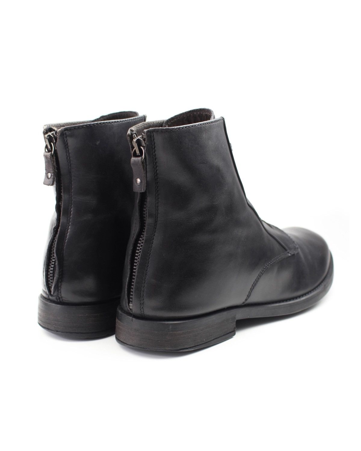 Vintage NAVYBOOT SWITZERLAND BACK-ZIP LACE-UP LEATHER BOOTS Size US 10 / EU 43 - 4 Thumbnail