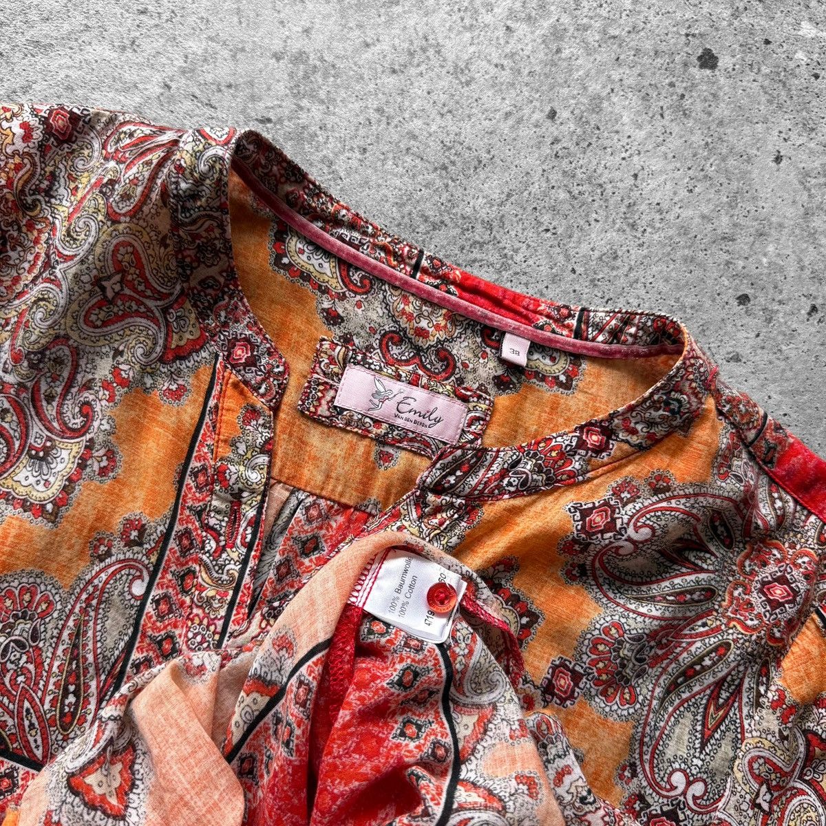 Other Emily Van Den Bergh Womens Full Printed Button Blouse Shirt Size M / US 6-8 / IT 42-44 - 6 Thumbnail