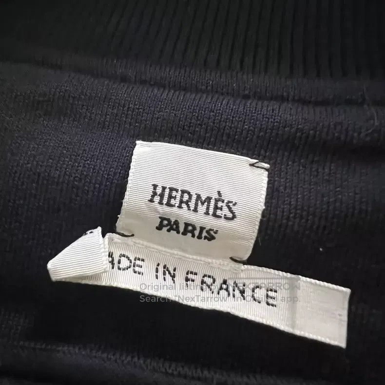 Hermes Hermes Black Embroidered Pattern Sweatshirt Size XXS / US 00 / IT 34 - 3 Thumbnail
