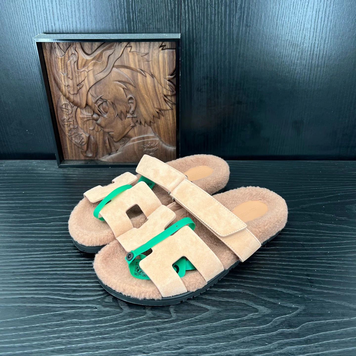 Hermes Hermes Chypre Brown Slippers 39 Size US 8 / IT 38 - 1 Thumbnail