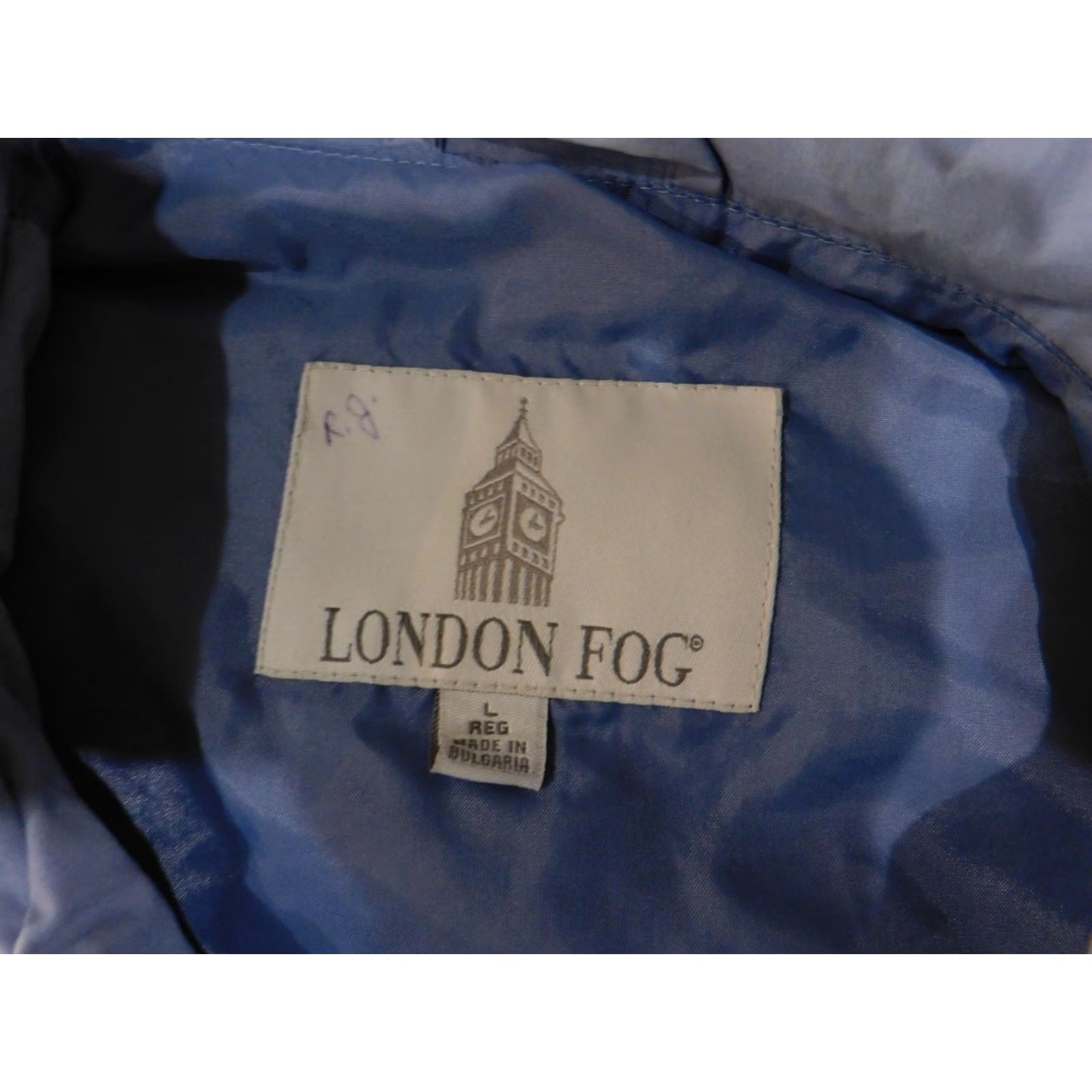 London Fog London Fog Jacket Mens L Blue Lightweight Full Zip Windbreaker Coat Size US L / EU 52-54 / 3 - 6 Thumbnail