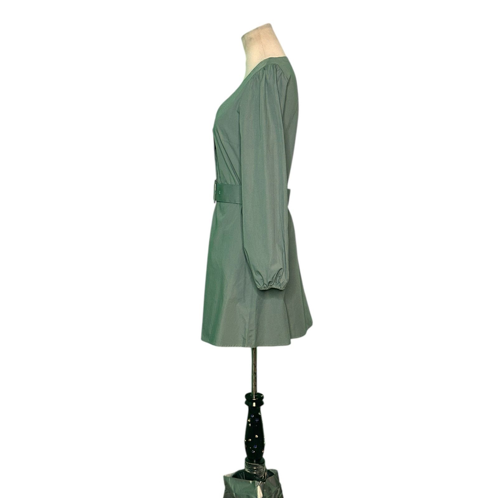 H&M H&M Divided green long sleeves shirt mini dress size Small Size S / US 4 / IT 40 - 6 Thumbnail