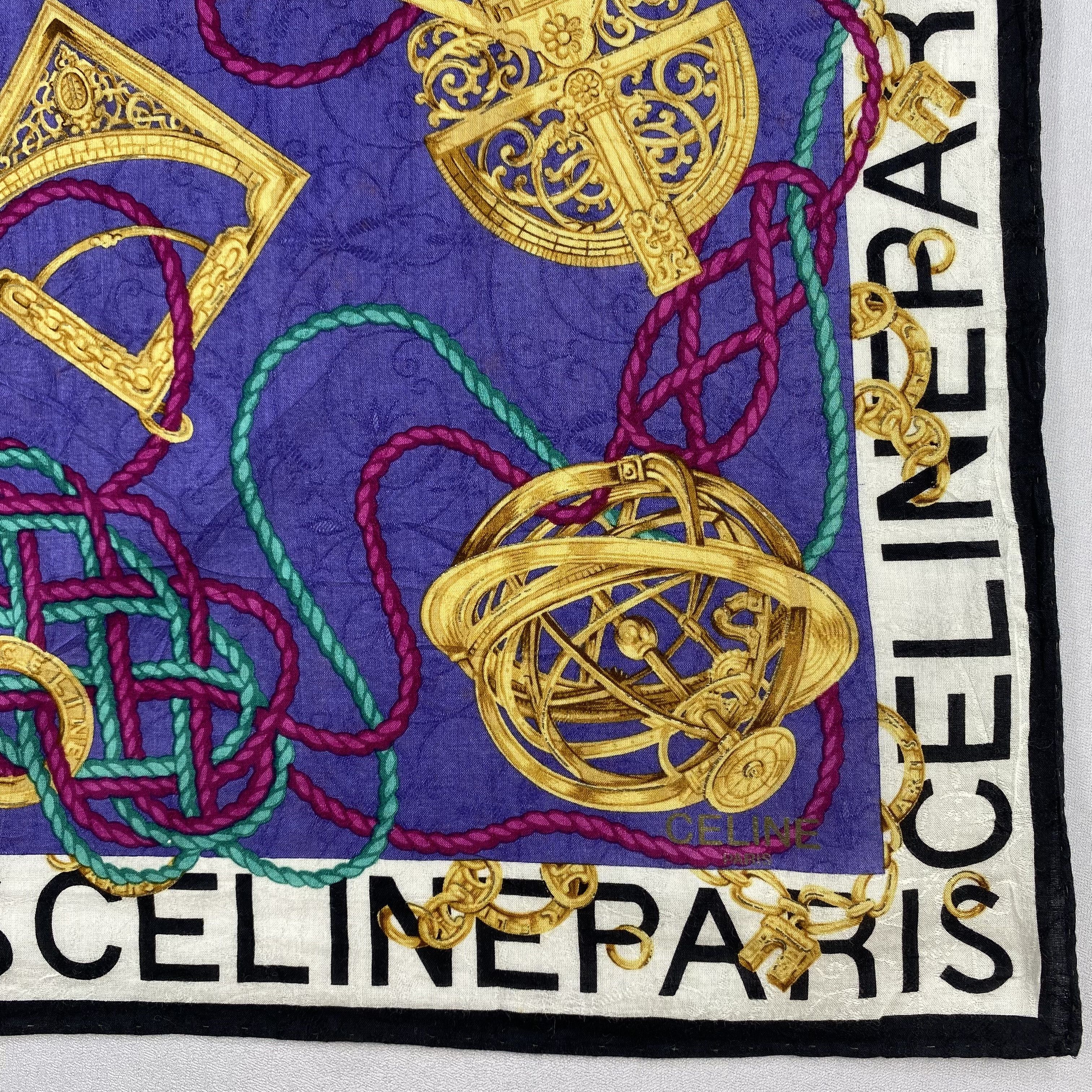 Celine × Vintage Celine Bandana/ Handkerchief / Neckerchief Size ONE SIZE - 3 Thumbnail
