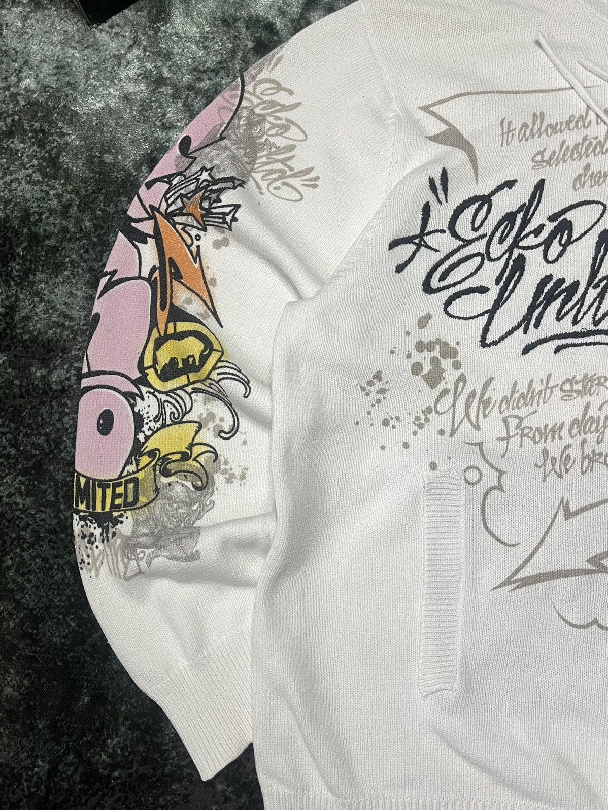 Ecko Unltd. Ecko Unltd. Vintage Zip Hoodie – Graffiti – Size L Size US L / EU 52-54 / 3 - 3 Thumbnail