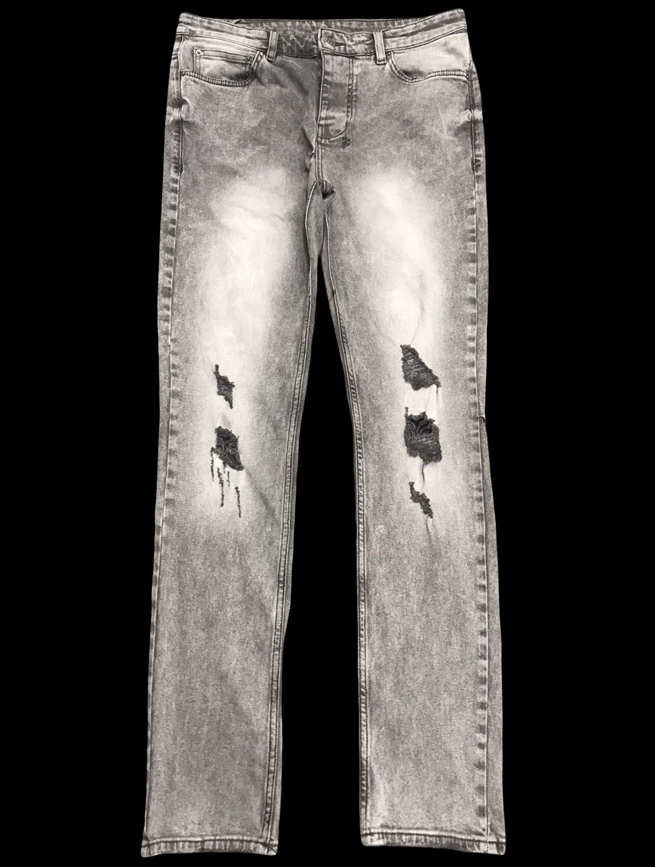 Ksubi 💥ARCHIVAL💥Very Rare ksubi Skinny Distressed Denim F285 Size US 33 - 1 Thumbnail
