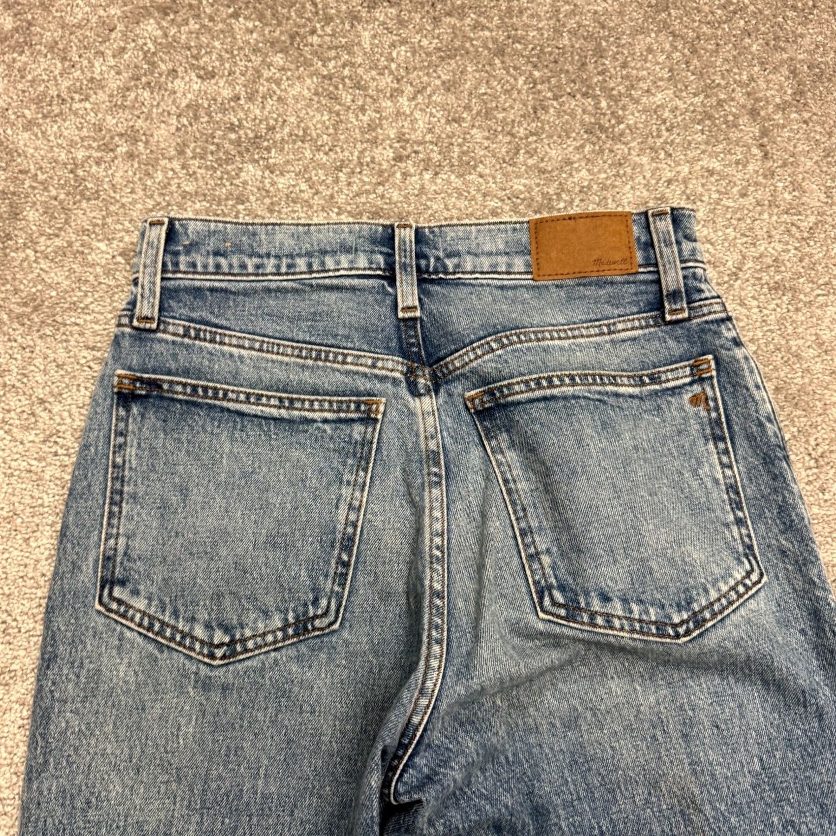 Madewell Madewell Jeans The Perfect Vintage Straight Denim Womens 27 High Rise Distressed Blue 5-Pocket Regular Fit City Grunge Classic Mens Womens Girls Size 27" / US 4 / IT 40 - 3 Thumbnail