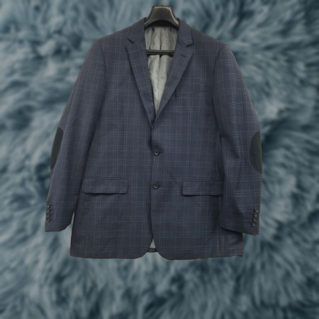 Vintage Tiglio Blazer Men 44L Blue Extra Fine Super 150s Wool Italy Merinos Luxe Novello Tiglio Size 44R - 1 Thumbnail