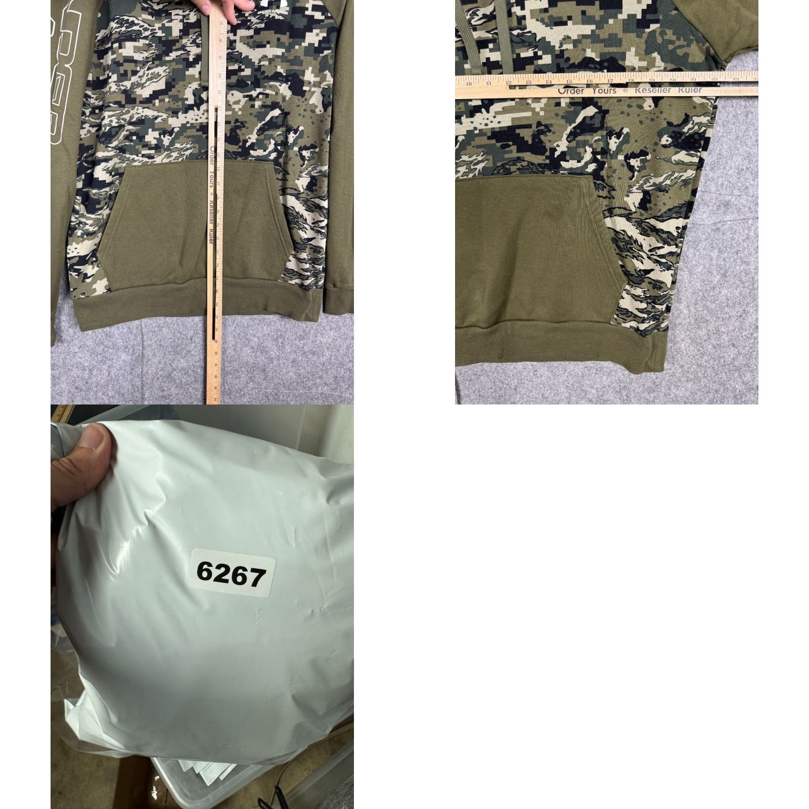 Under Armour Under Armour Hoodie Mens Medium Pullover Long Sleeve Hooded Hunting Camouflage Multicolor Fleece Logo Sweatshirt Size US M / EU 48-50 / 2 - 8 Thumbnail