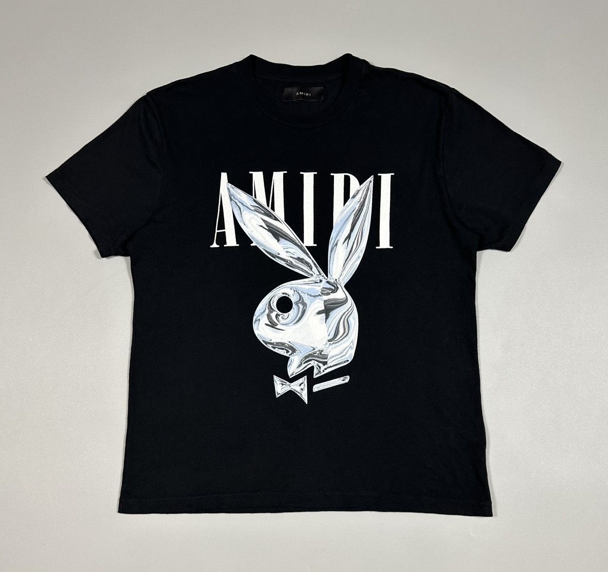 Amiri Amiri x Playboy Metallic Bunny T-Shirt Black Size US M / EU 48-50 / 2 - 1 Thumbnail