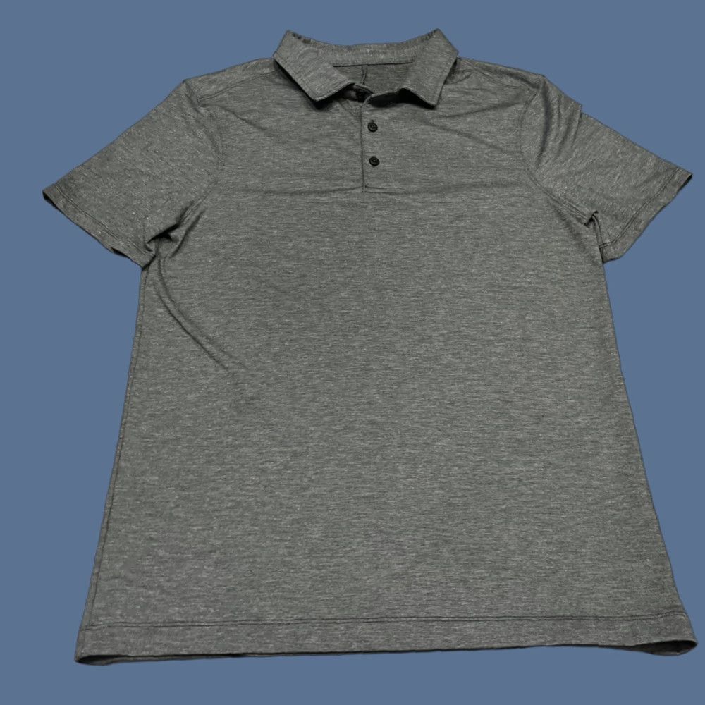 Lululemon Lululemon Polo Shirt Mens S Performance Lightweight Shirt Polo Golf Tennis Logo Solid Gray VINTAGE: No Size US S / EU 44-46 / 1 - 1 Thumbnail