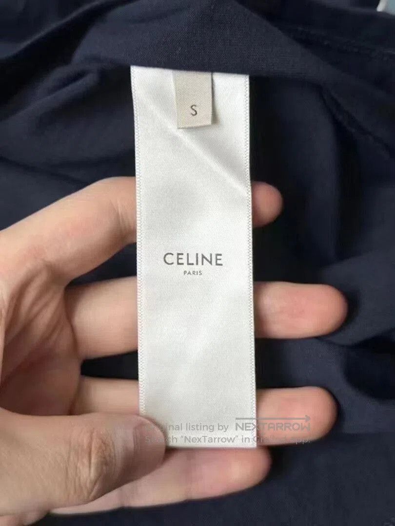 Celine celine blue short sleeve t-shirt. Size S / US 4 / IT 40 - 3 Thumbnail