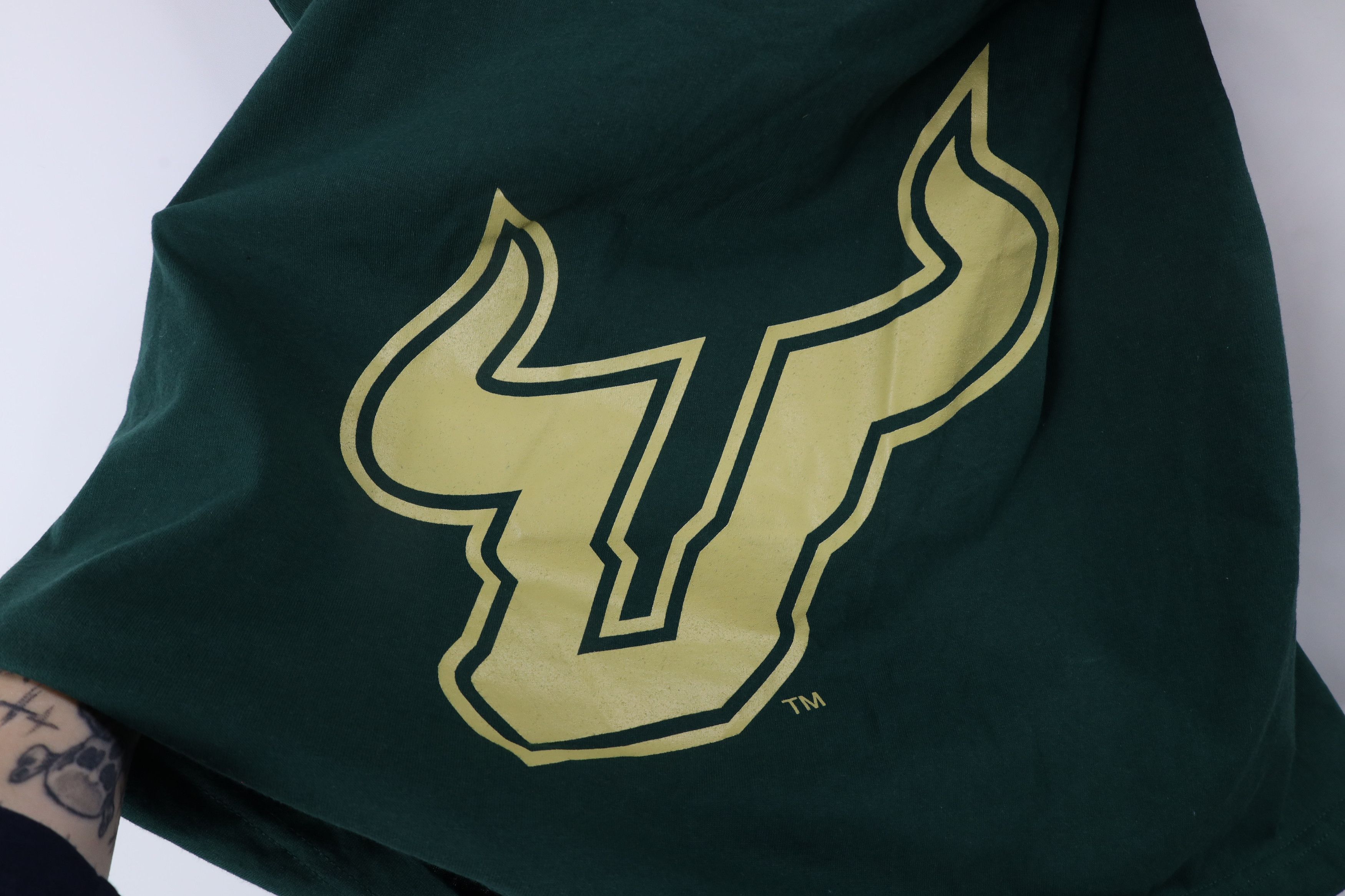 Vintage Vintage 90s Big Logo USF University of South Florida T-Shirt Size US XL / EU 56 / 4 - 5 Thumbnail