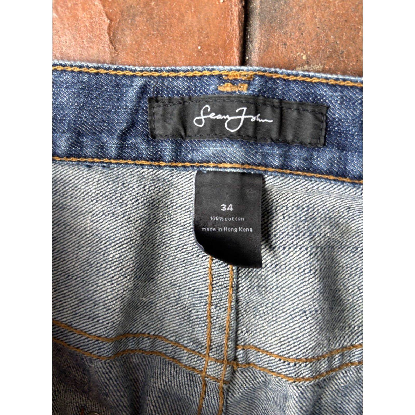 Sean John VINTAGE Sean John Jeans 34x31 Denim Blue Embroidered Hip Hop City Streetwear Mens Jeans Size US 34 / EU 50 - 3 Thumbnail