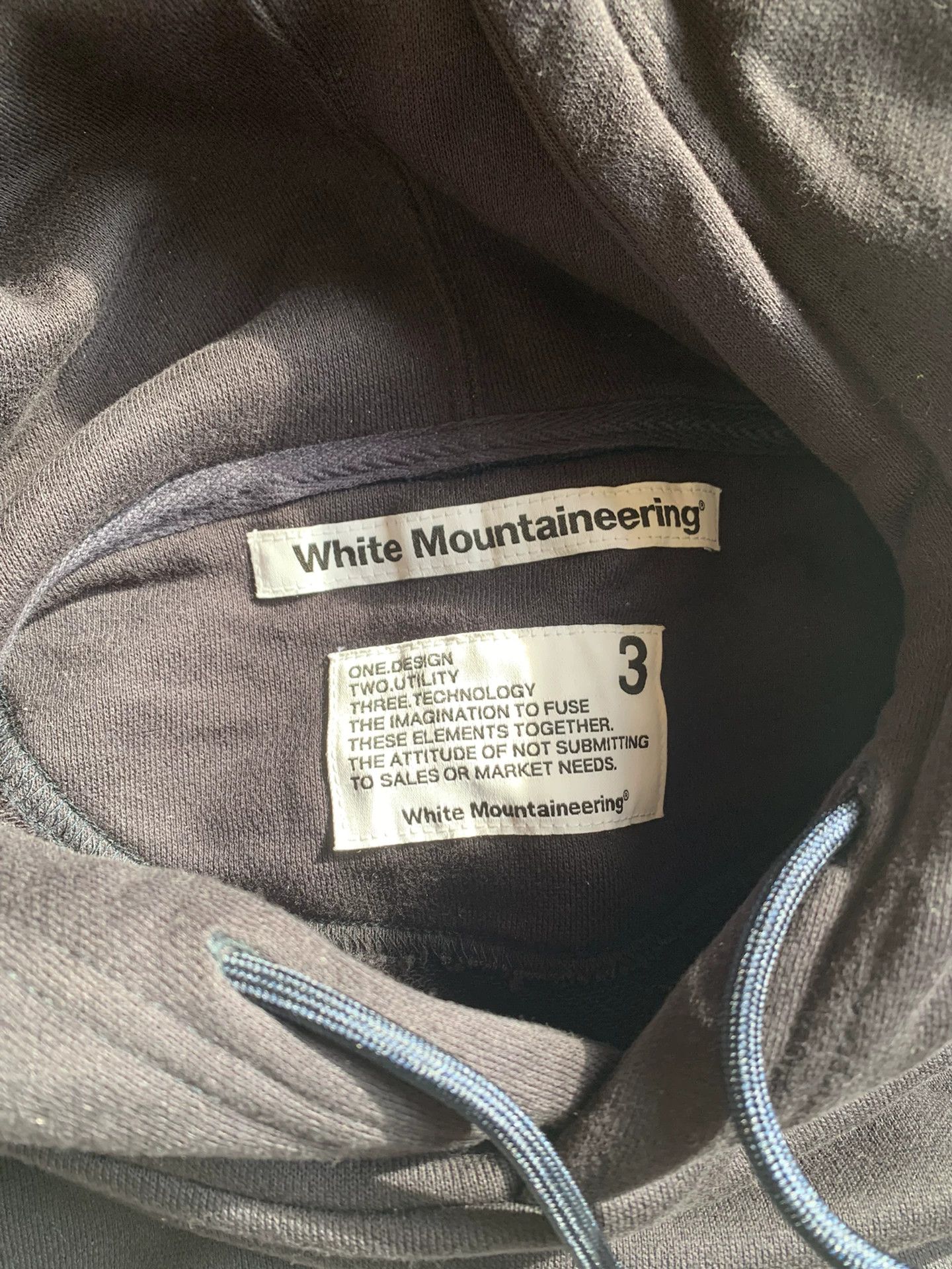 White Mountaineering WHITE MOUNTAINEERING Navy L New Sweatshirt Size US L / EU 52-54 / 3 - 2 Thumbnail