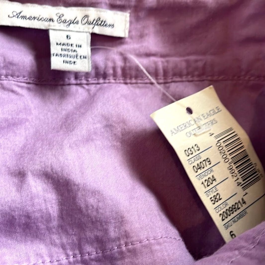 Vintage VINTAGE American Eagle Skirt Women Purple Lace Mini 6 New with tags Size 28" / US 6 / IT 42 - 4 Thumbnail