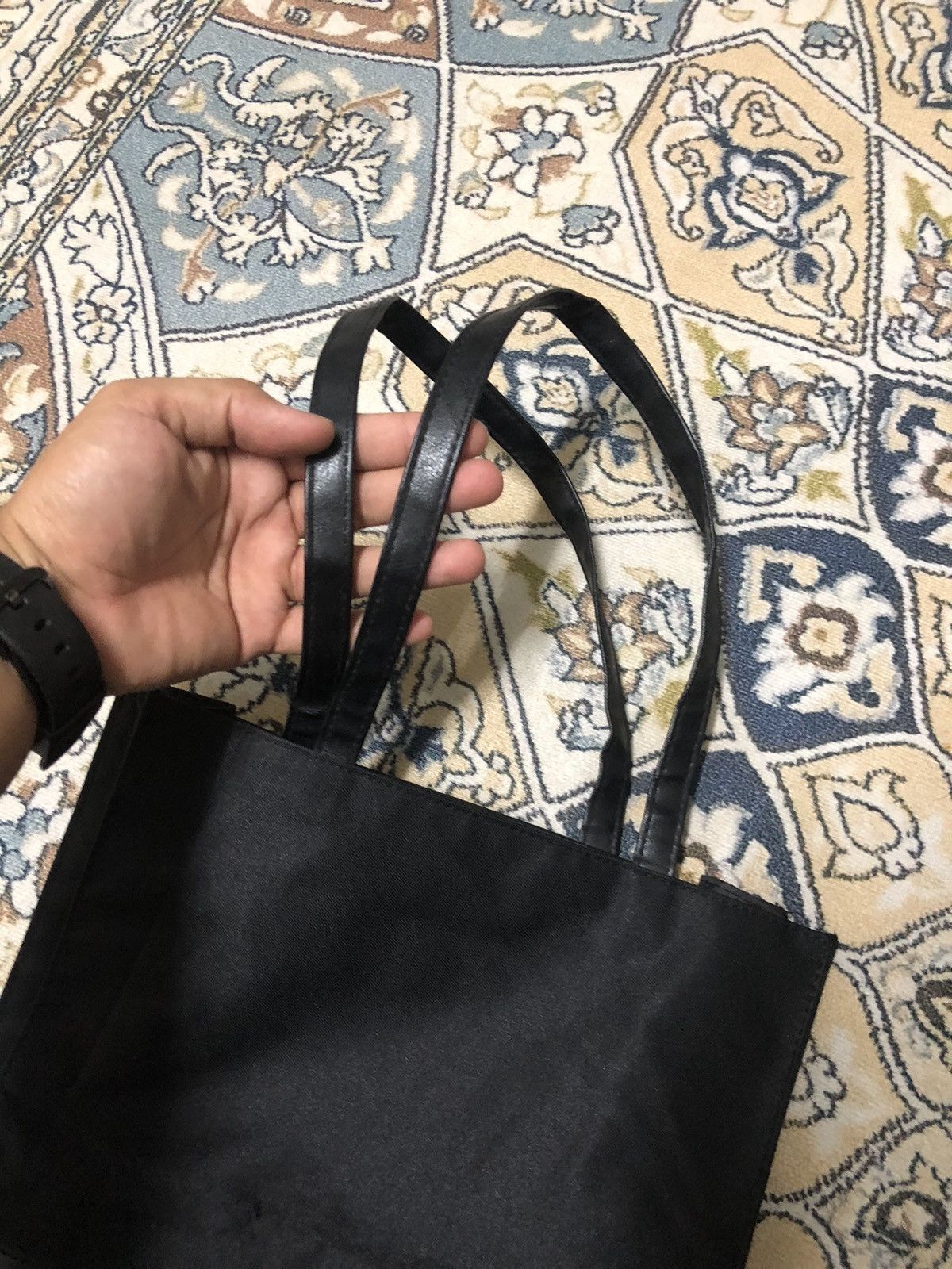 Yohji Yamamoto Vintage Ys by Yohji Yamamoto Black Tote Bag Size ONE SIZE - 10 Thumbnail
