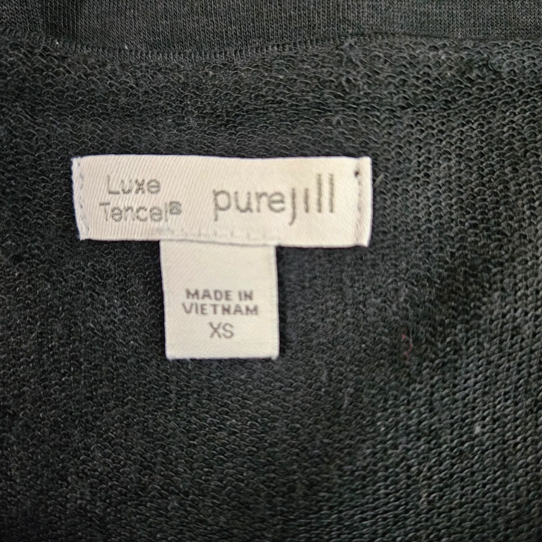 J. Jill Pure Jill Luxe Tencel Womens Dress XS Solid Black Layered Long Sleeve Shirt Dress Womens XS Black Layered 1920s? Size XS / US 0-2 / IT 36-38 - 6 Thumbnail