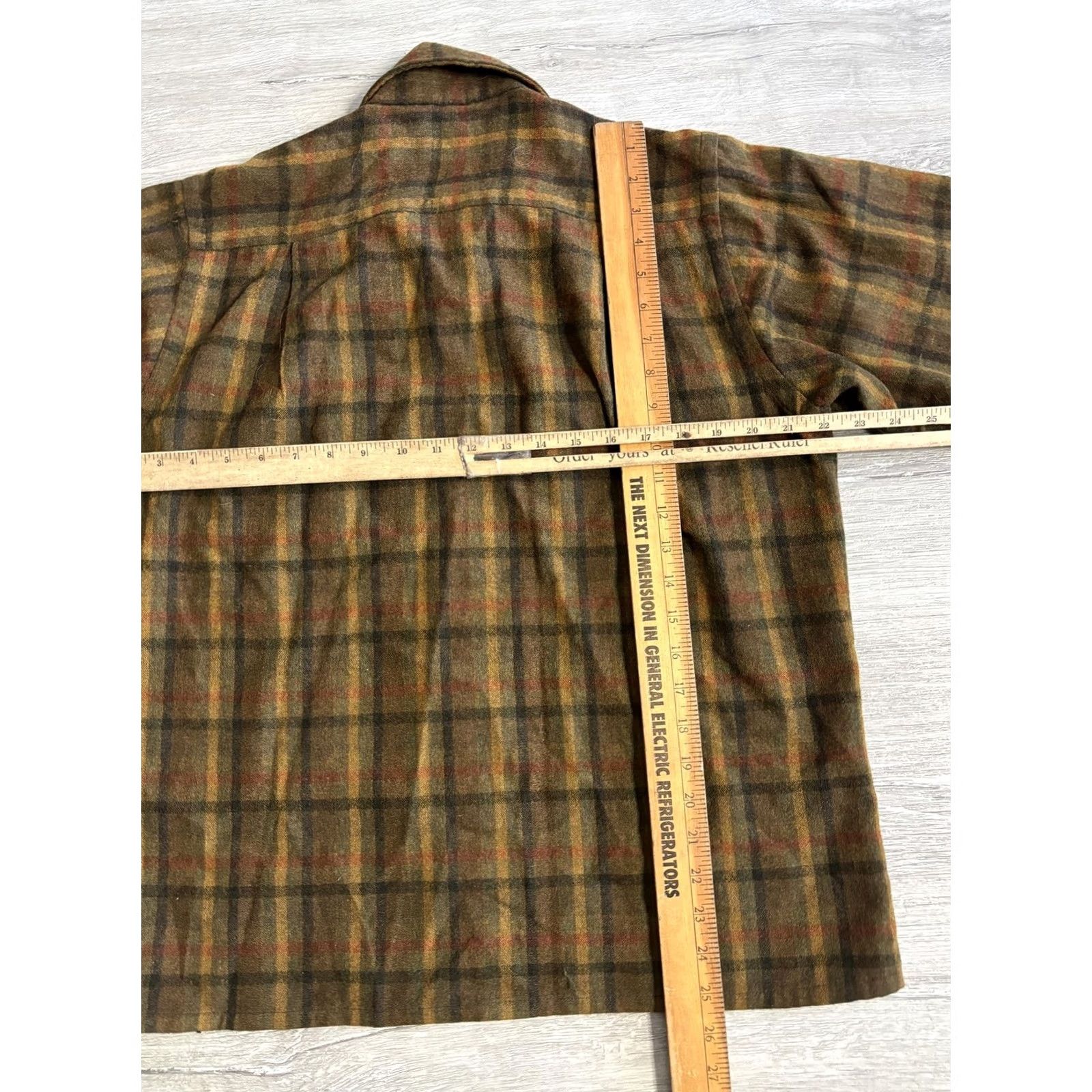 Sears VINTAGE Sears Jacket Mens Large Brown Plaid Wool Quilted Lined Outdoor 50s Size US L / EU 52-54 / 3 - 5 Thumbnail