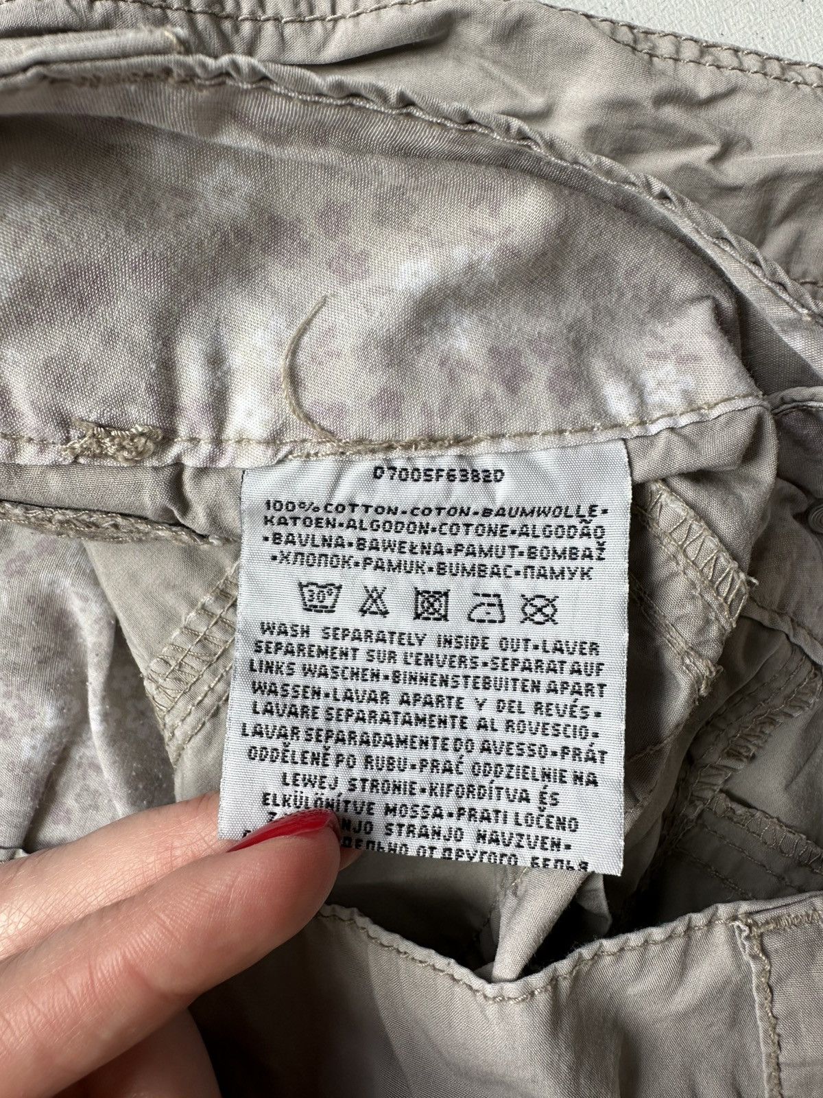 14th Addiction × Japanese Brand Vintage Y2k Cargo Baggy Pants Womens Streetwear Size 32" / US 10 / IT 46 - 13 Thumbnail