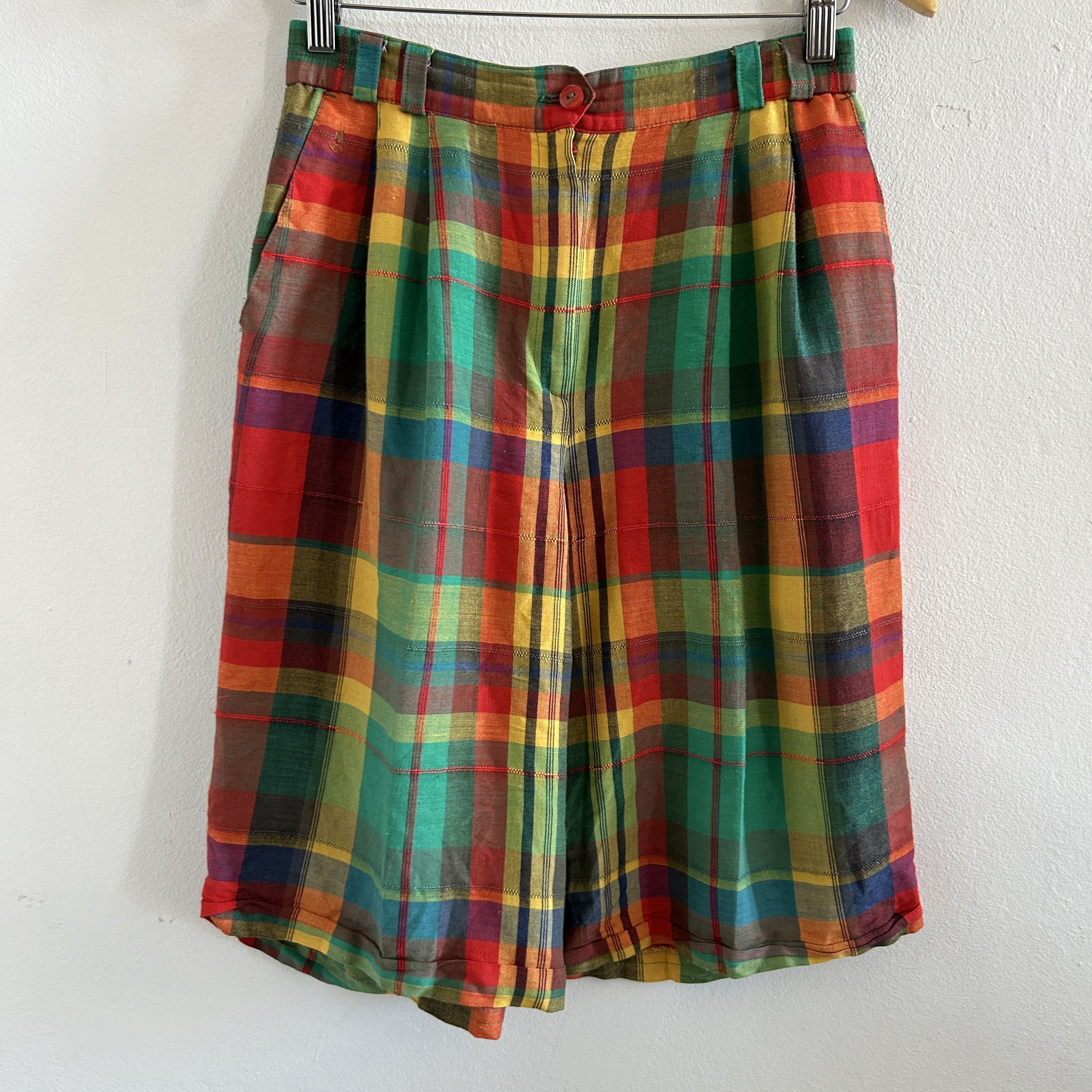 Gardeur Vintage 90s Plaid Bermuda Shorts Size 32" / US 10 / IT 46 - 9 Thumbnail