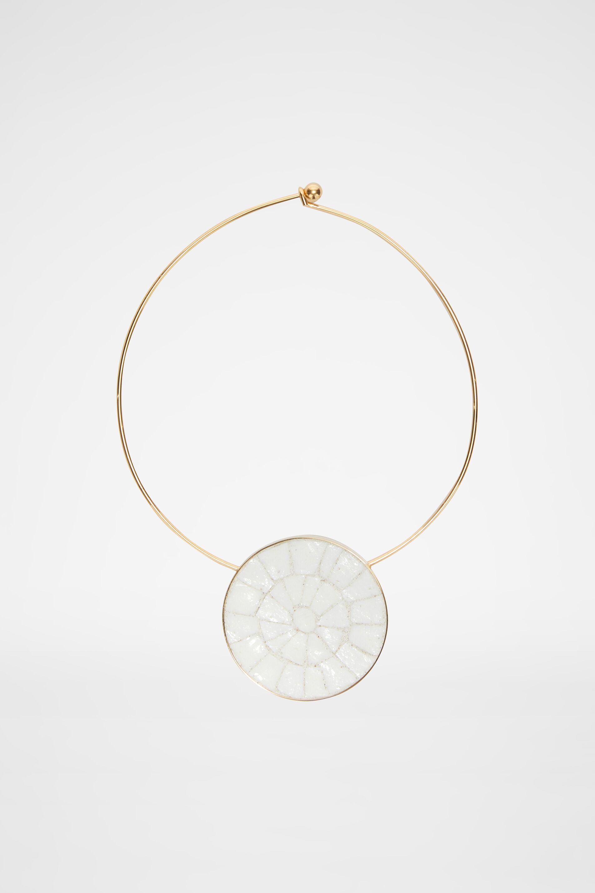 Jil Sander o1y1025 Size : M / Necklace in White/Gold Size ONE SIZE - 1 Thumbnail