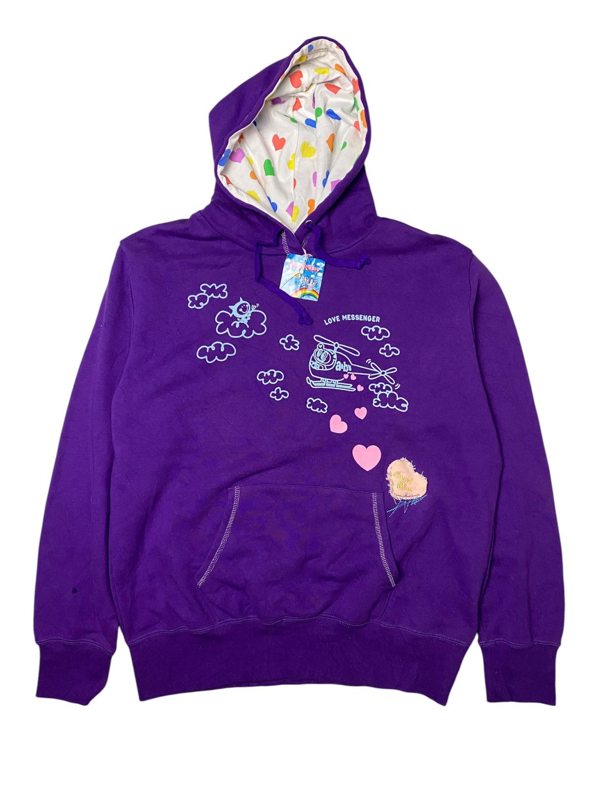 2000's Angel Blue Cute Love Y2K Hoodie