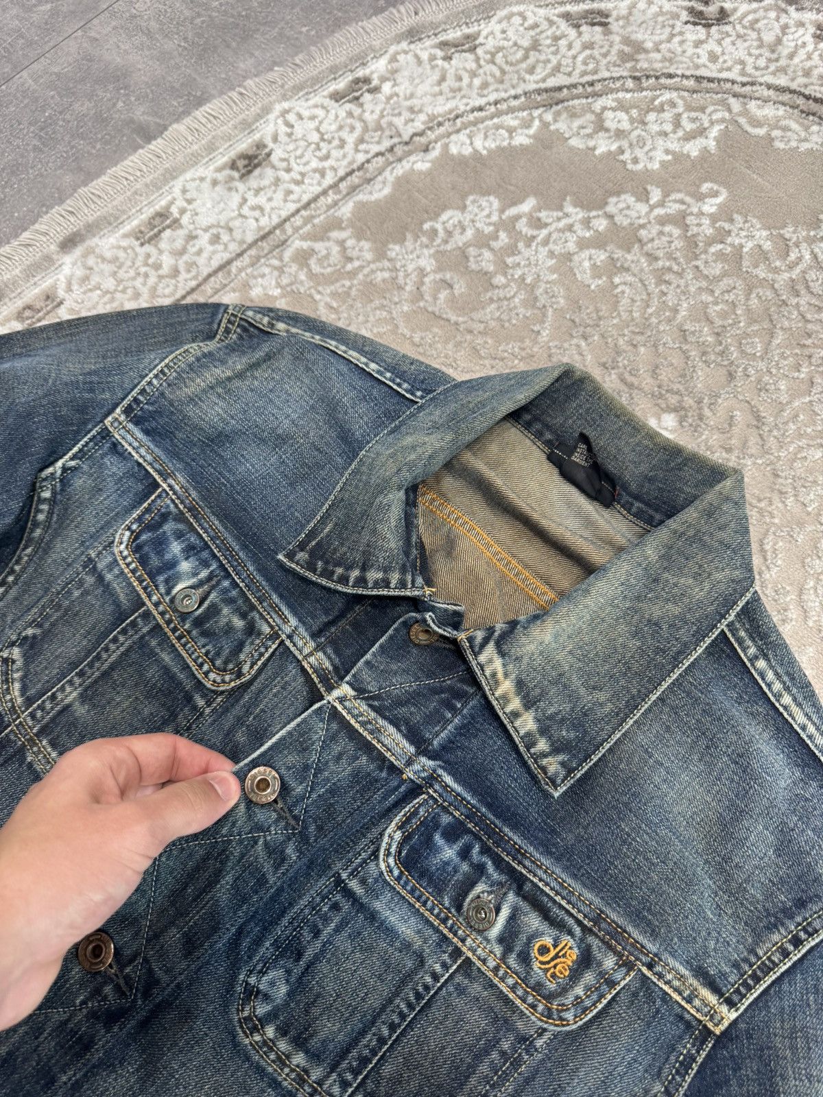 Diesel Vintage Diesel distressed denim jeans jacket size Size US L / EU 52-54 / 3 - 8 Thumbnail